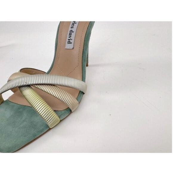 Charles David Women's Blue Electra Sandals Stiletto Suede Heels Size 8.5M - Picture 13 of 16